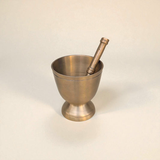 Kansa Khal Dasta, Mortal and Pestle Set, 250ml