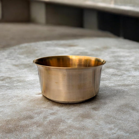 Kansyam Pure bronze tope patila 1900ml featuring a sleek and polished design for cooking