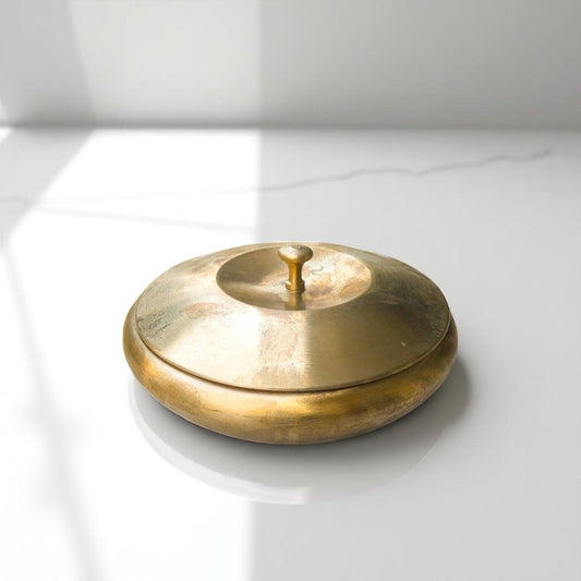 kansyam pure bronze kansa apple handi 500ml front view