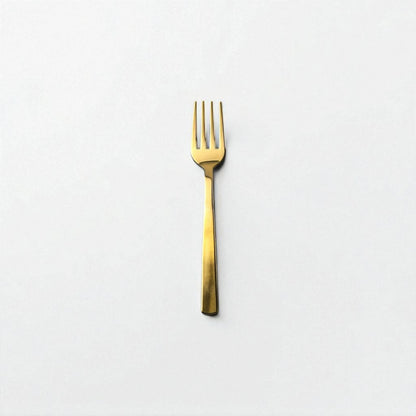 Kishco Cutlery Gold PVD Baby Forks with sleek gold finish for stylish baby feeding