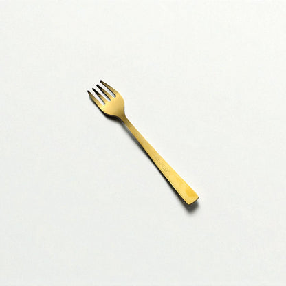 Kishco Cutlery Gold PVD Baby Fork with sleek gold finish and modern design for infants
