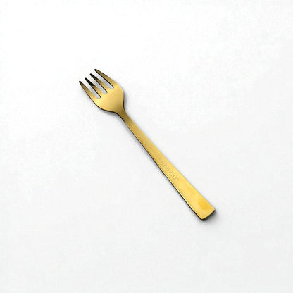 Kishco Cutlery Gold PVD Dinner Fork with sleek gold finish and modern design on white background