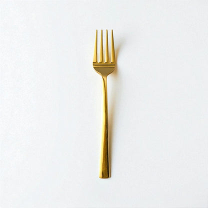Kishco Cutlery Gold PVD Dinner Fork with sleek modern design on white background