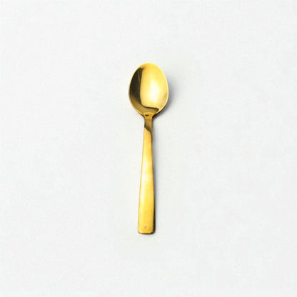Kishco Cutlery Gold PVD Tea Spoon with sleek gold finish and modern design for elegant tea service
