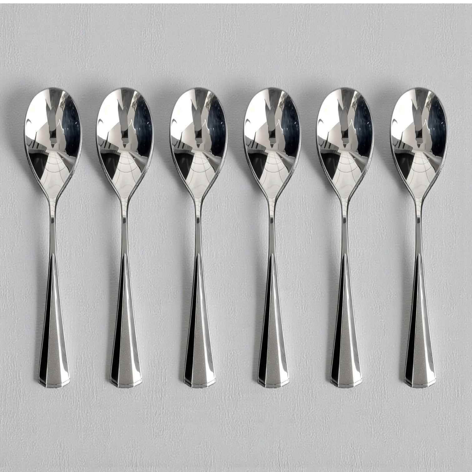 Kishco Cutlery Milan Stainless Steel Dinner Spoon, Set of 6