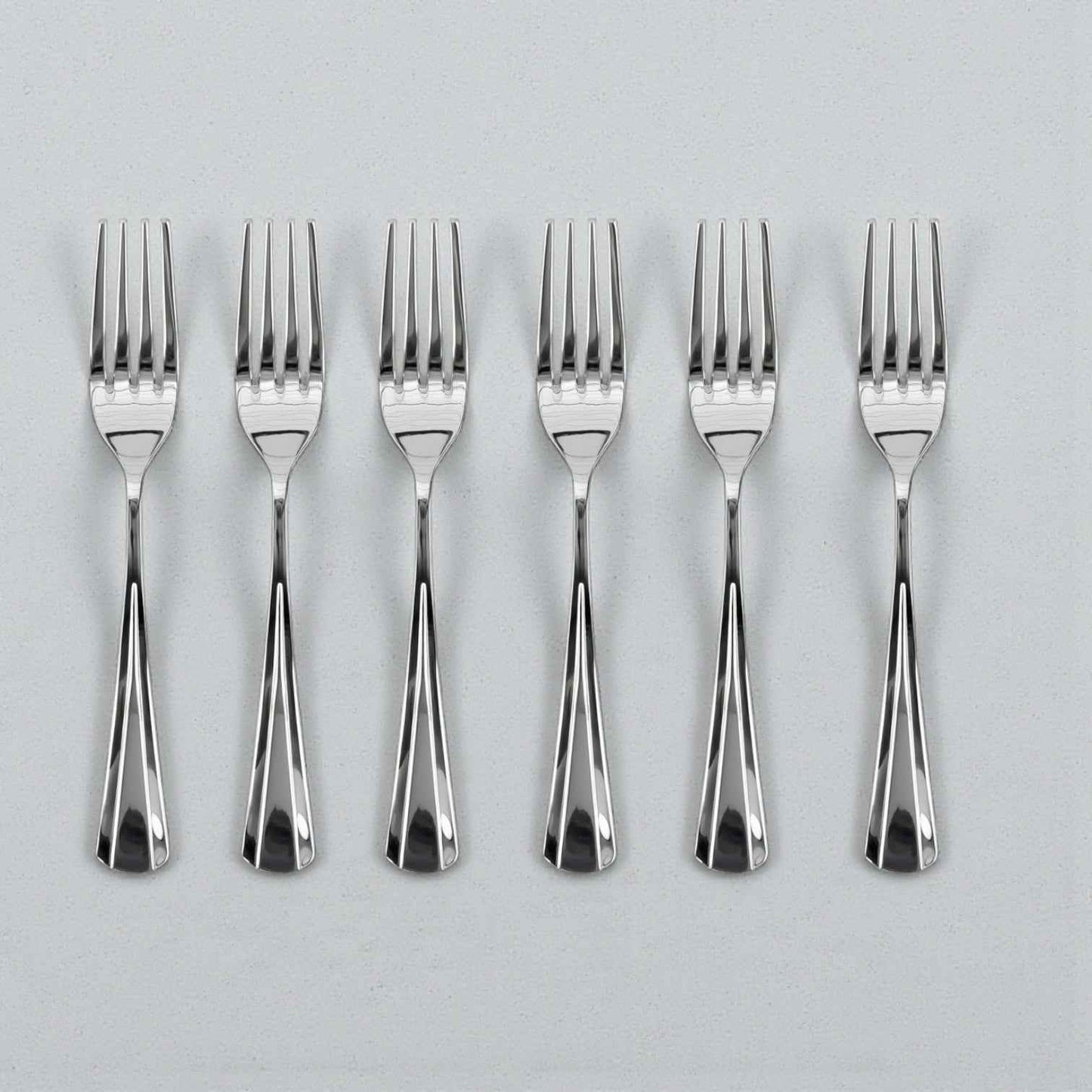 Kishco Cutlery Milan Stainless Steel Dinner Fork, Set of 6