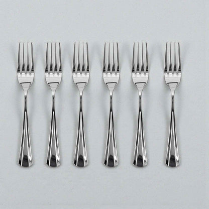 Kishco Cutlery Milan Stainless Steel Dinner Fork, Set of 6