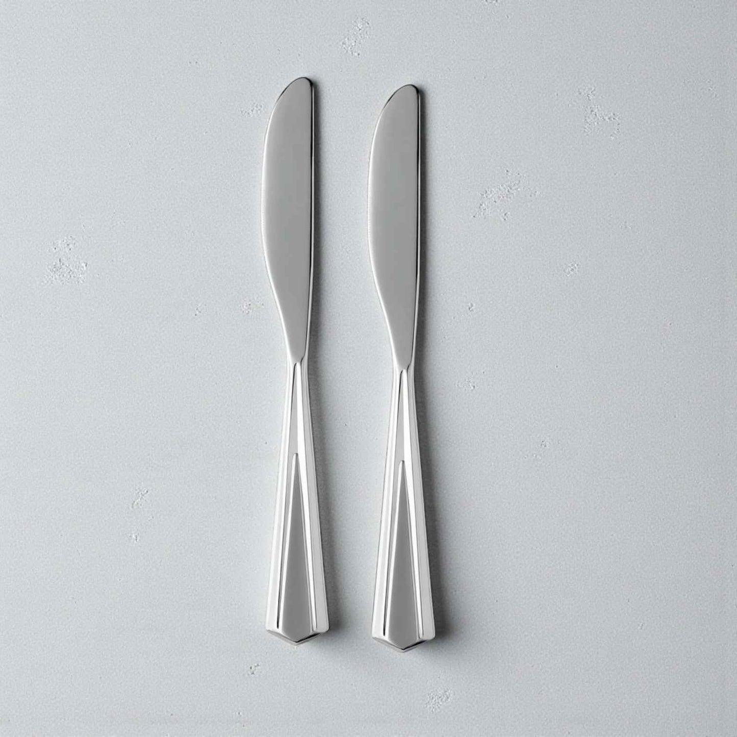 Kishco Cutlery Milan Stainless Steel Dinner Knife, Set of 2