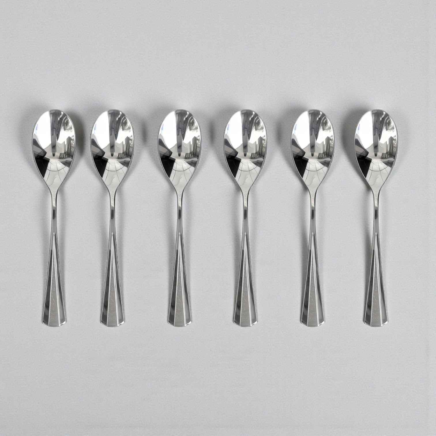 Kishco Cutlery Milan Stainless Steel Tea Spoon, Set of 6