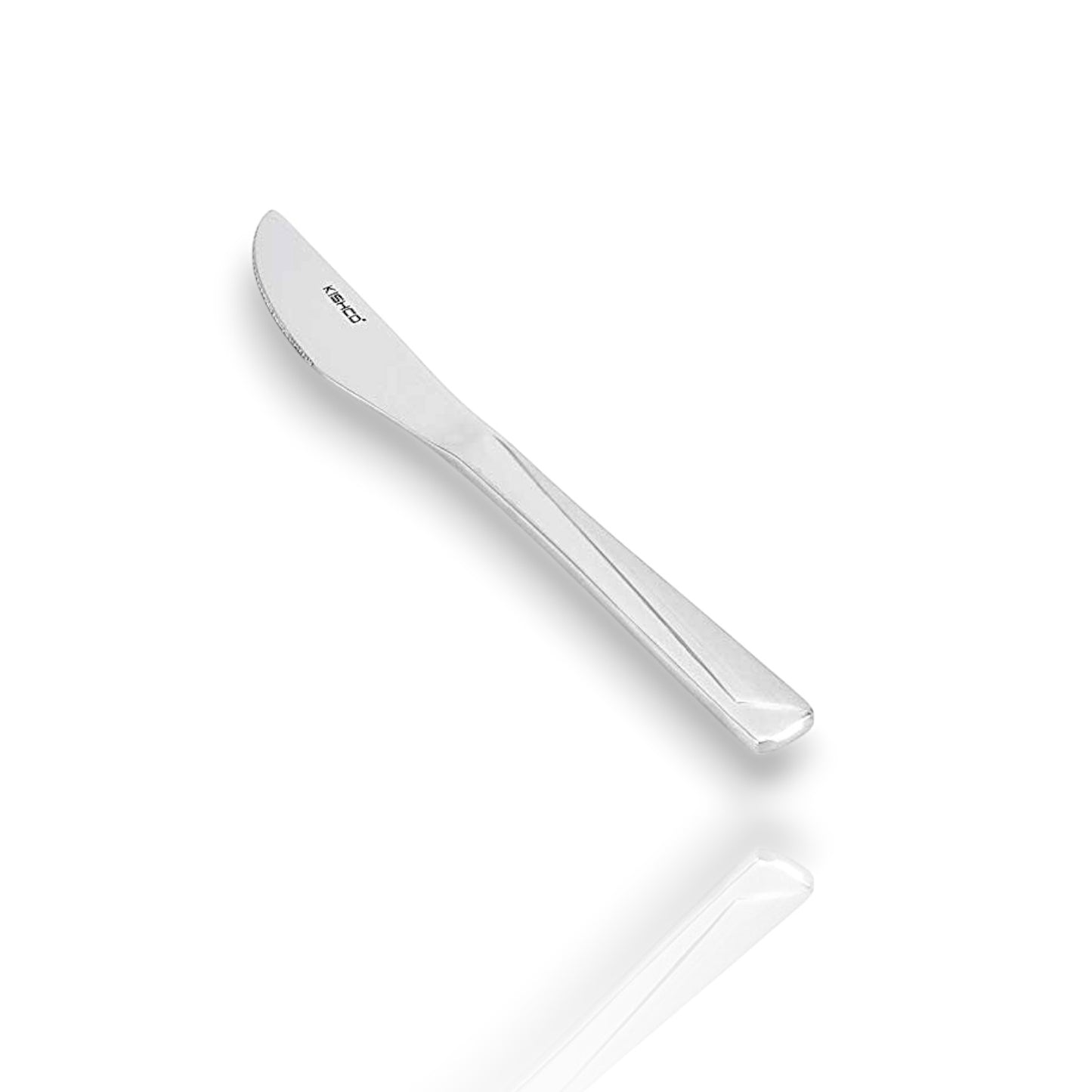 Silver Kishco cutlery Olympus Dinner Knife with sleek stainless steel design and subtle handle detailing