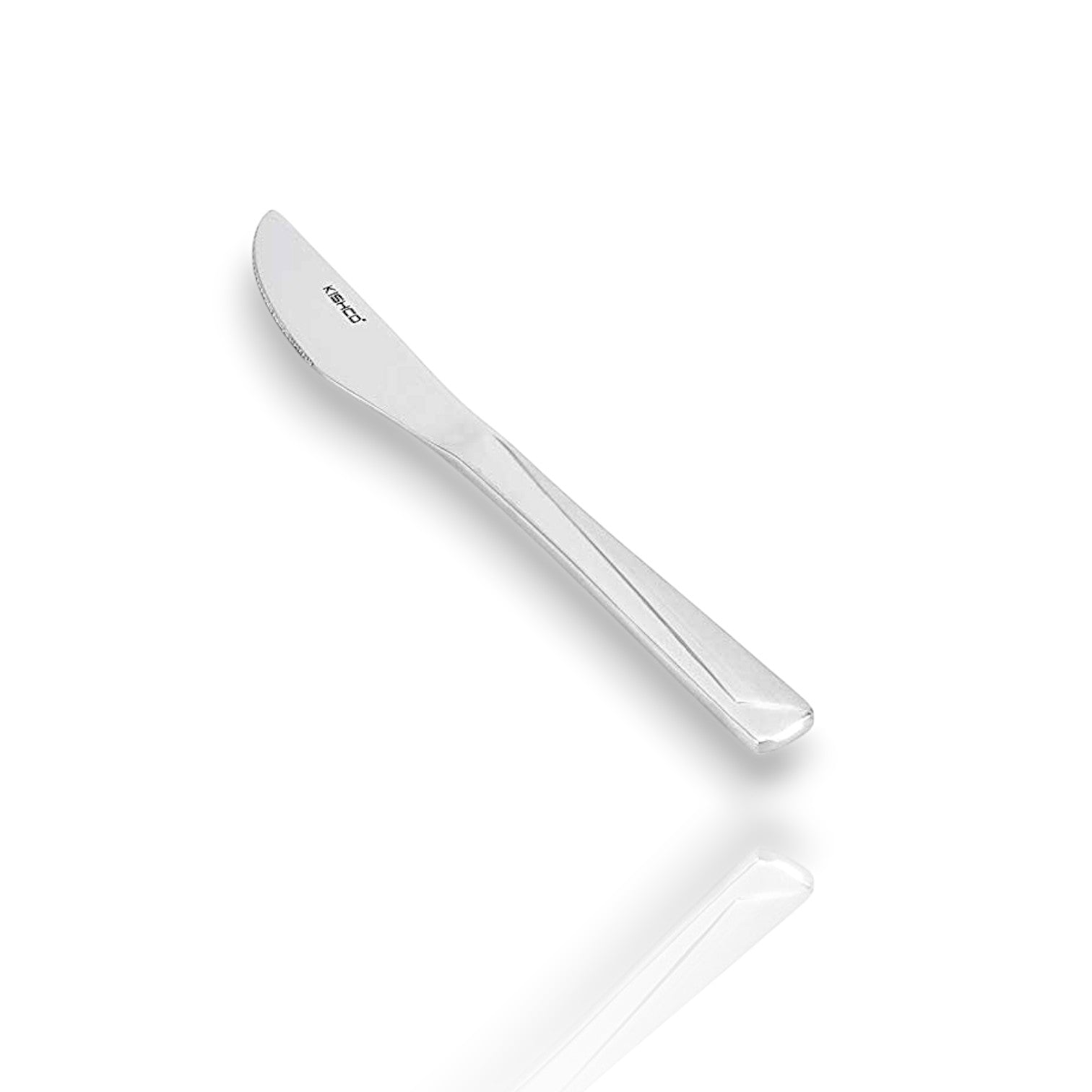 Silver Kishco cutlery Olympus Dinner Knife with sleek stainless steel design and subtle handle detailing