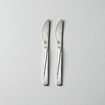 Two Kishco cutlery Olympus Dinner Knife stainless steel dinner knives with sleek modern design