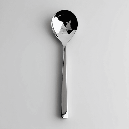 Kishco Cutlery Olympus Serving Spoon Round stainless steel serving spoon with round bowl and sleek handle