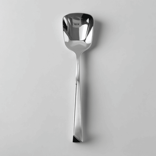 Kishco cutlery Olympus Serving Spoon Square stainless steel serving spoon with sleek modern design