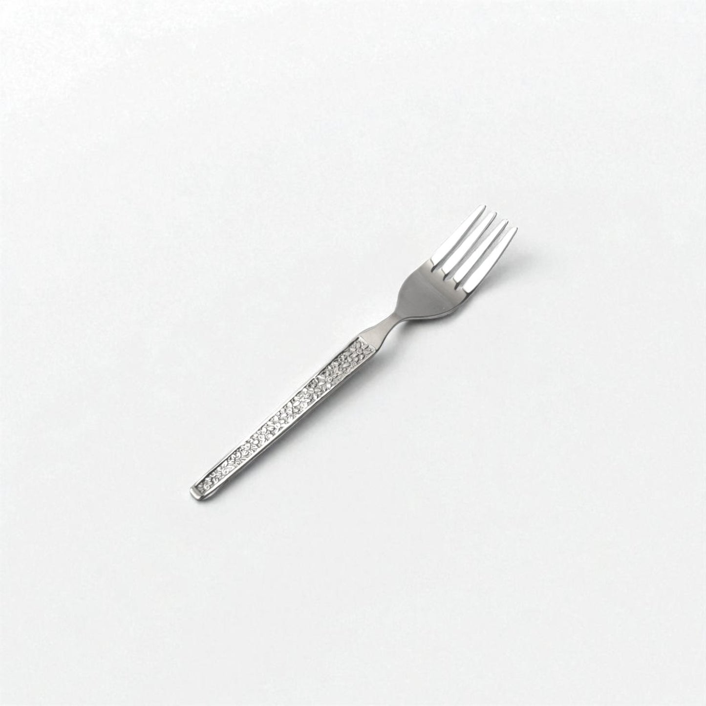 Kishco Cutlery Parma Baby Fork with textured handle and stainless steel prongs for toddlers