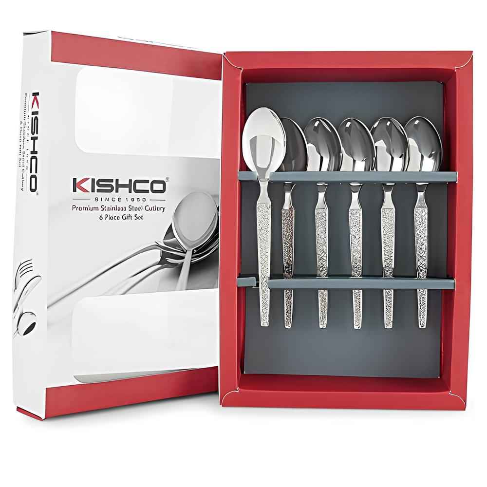Kishco Parma Stainless Steel Coffee Spoon, Set of 6