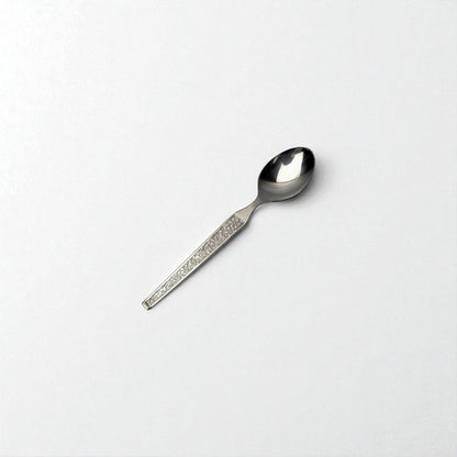 Kishco Cutlery Parma Coffee Spoon with ornate handle and polished stainless steel finish