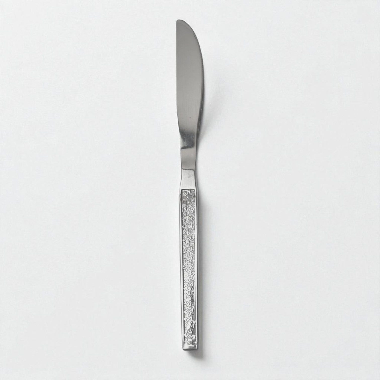 Kishco cutlery Parma Dinner Knife with textured handle and polished stainless steel blade
