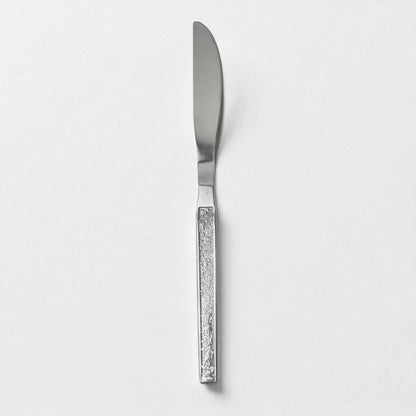 Kishco cutlery Parma Dinner Knife with textured handle and polished stainless steel blade