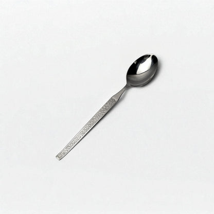 Kishco Cutlery Parma Dinner Spoon with engraved handle in polished stainless steel