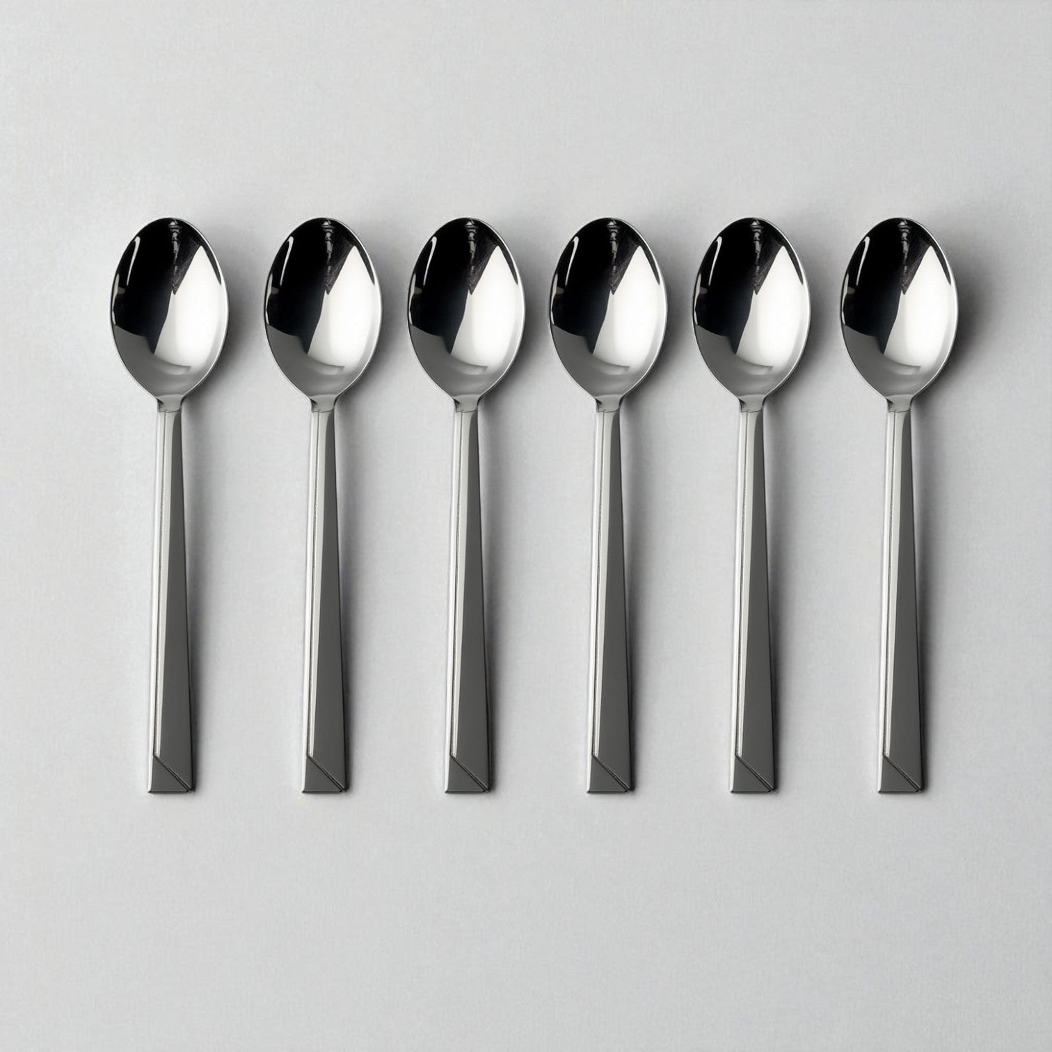 Set of six Kishco Cutlery Set Olympus Dinner Spoon stainless steel spoons with sleek modern design