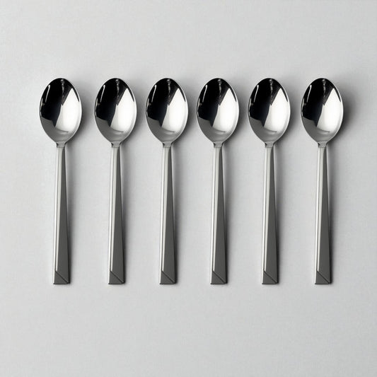 Set of six Kishco Cutlery Set Olympus Dinner Spoon stainless steel spoons with sleek modern design