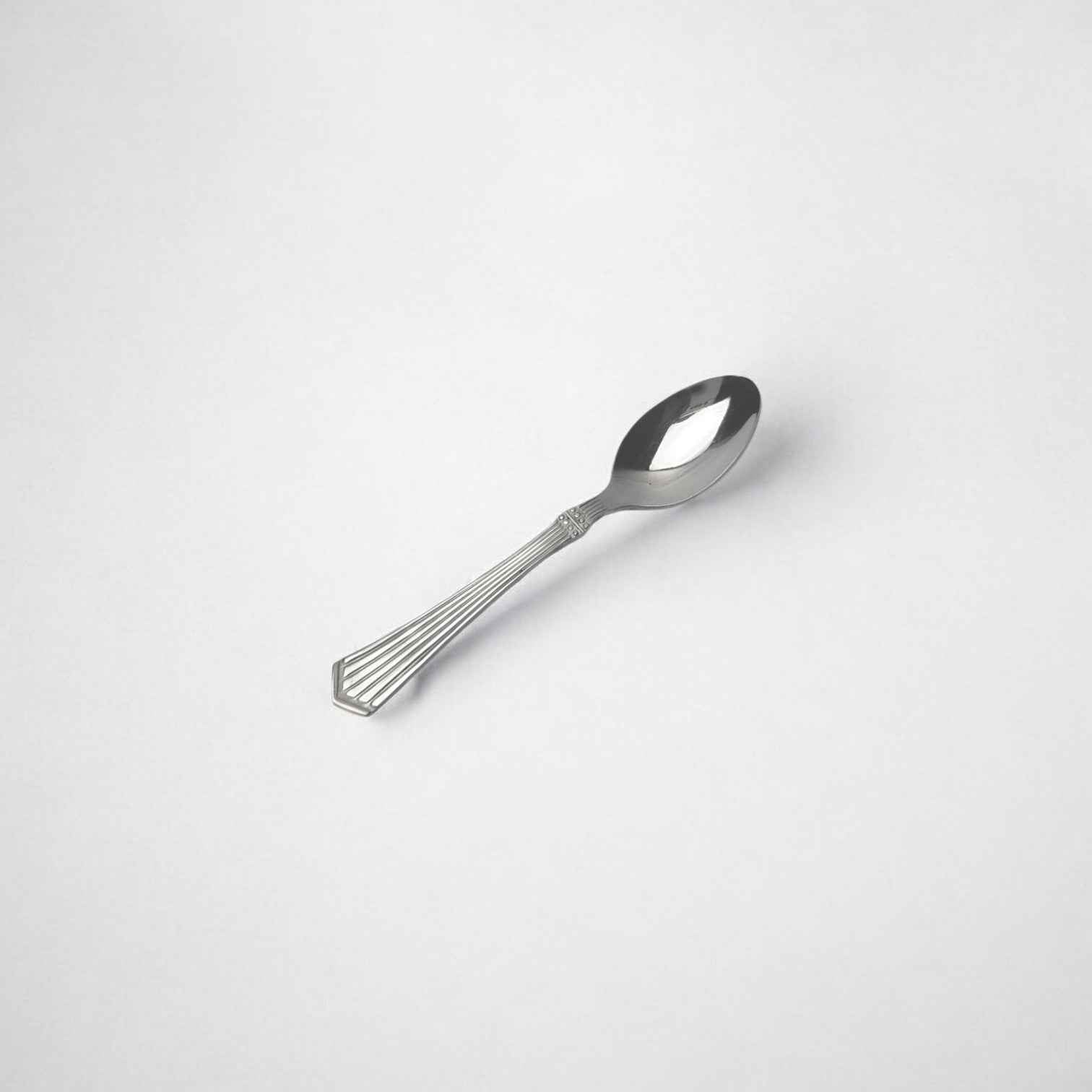 Kishco cutlery Symphony Coffee Spoon with sleek stainless steel design and patterned handle
