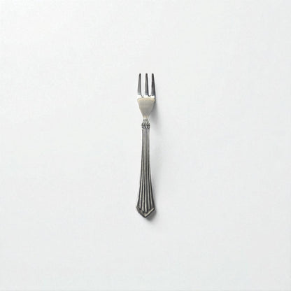 Kishco Cutlery Symphony Fruit Fork in stainless steel with elegant striped handle design