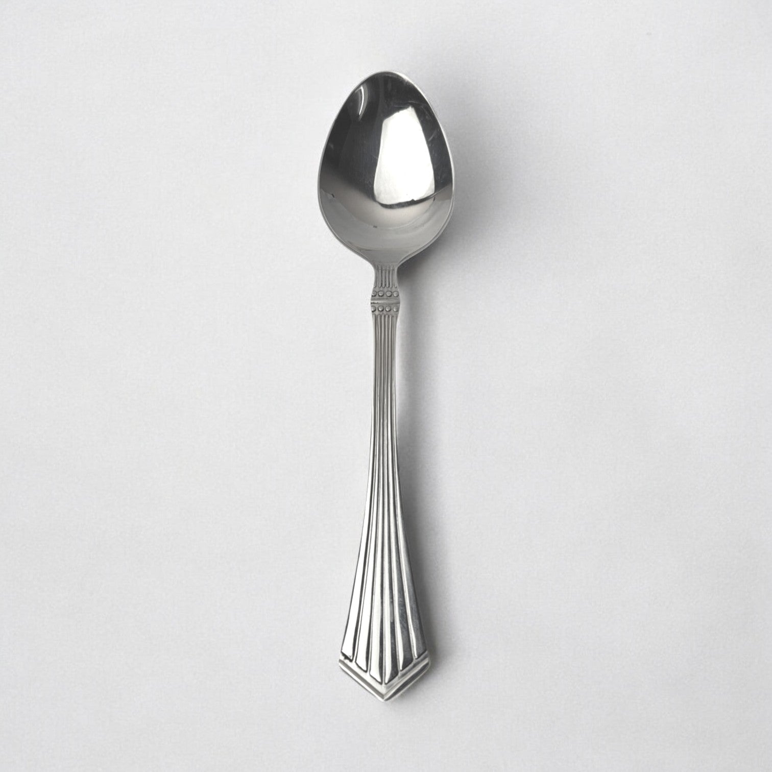 Kishco Cutlery Symphony Serving Spoon Oval stainless steel spoon with decorative handle