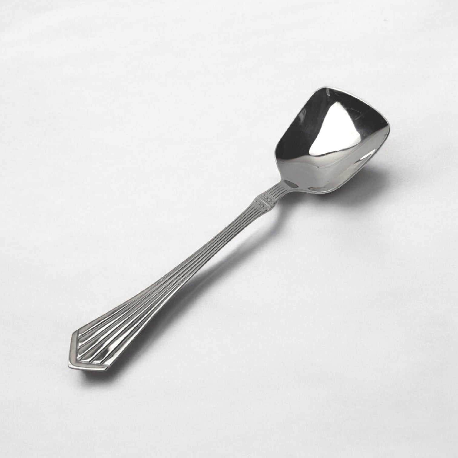 Kishco Cutlery Symphony Serving Spoon Square with polished stainless steel and elegant handle design
