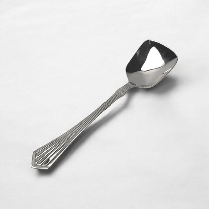 Kishco Cutlery Symphony Serving Spoon Square with polished stainless steel and elegant handle design