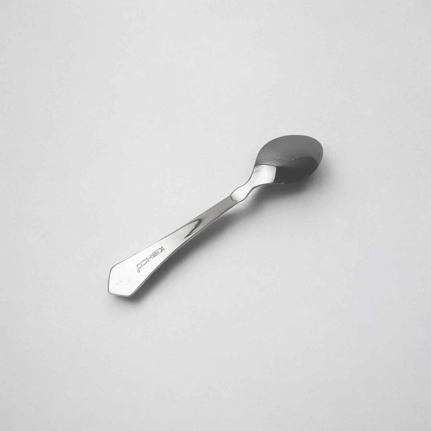 Kishco cutlery Symphony Tea Spoon in polished stainless steel with ergonomic handle design