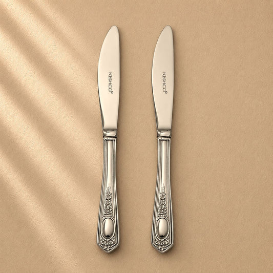 Kishco Festival Dinner Knife, set of 2, stainless steel cutlery