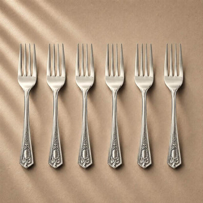 Kishco Festival Dinner Fork, set of 6, stainless steel cutlery