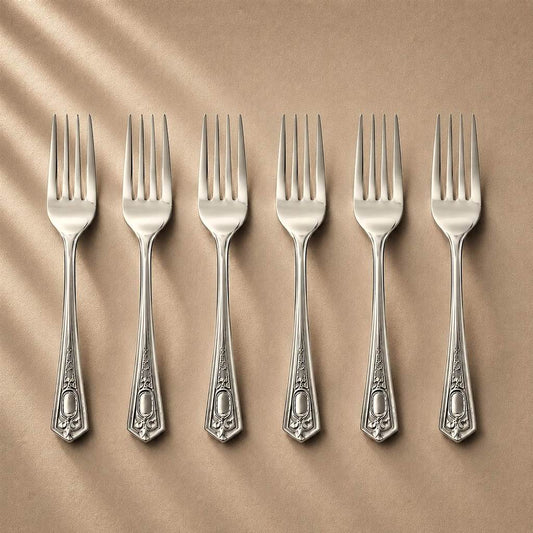 Kishco Festival Dinner Fork, set of 6, stainless steel cutlery