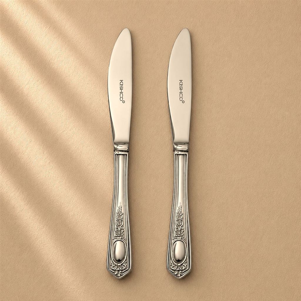 Kishco Festival Dinner Knife, set of 2, stainless steel cutlery