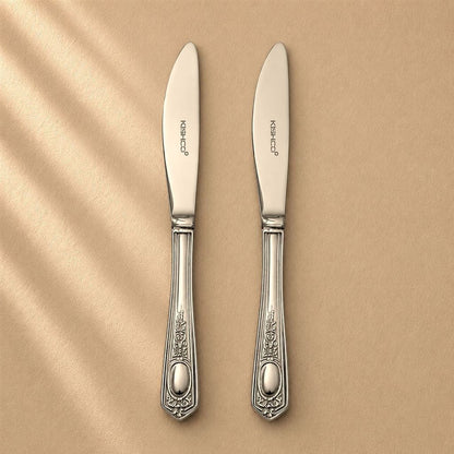 Kishco Festival Dinner Knife, set of 2, stainless steel cutlery