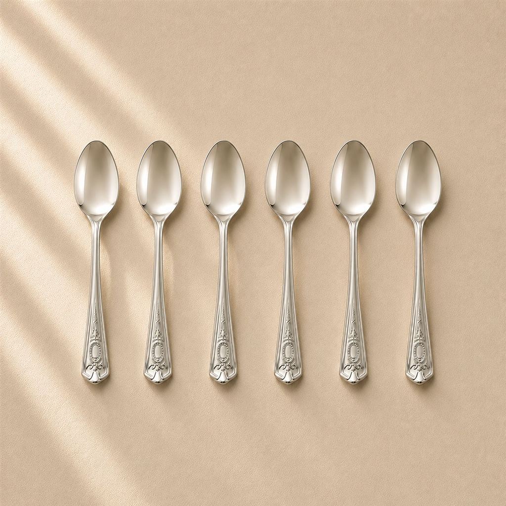 Kishco Festival Baby Spoon, set of 6, stainless steel cutlery