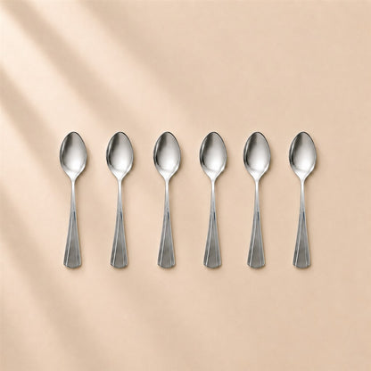 Kishco Milan Tea Spoon, Set of 6, stainless steel cutlery
