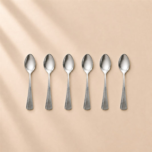 Kishco Milan Tea Spoon, Set of 6, stainless steel cutlery