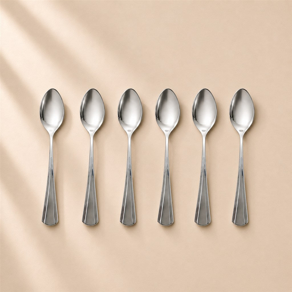 Kishco Milan Baby Spoon, Set of 6, stainless steel cutlery