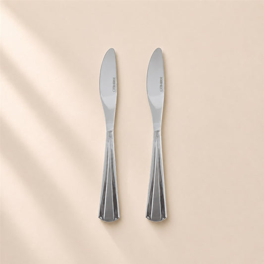 Kishco Milan Dinner Knife, Set of 2, stainless steel cutlery