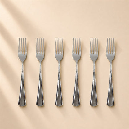 Kishco Milan Dinner Fork, Set of 6, stainless steel cutlery