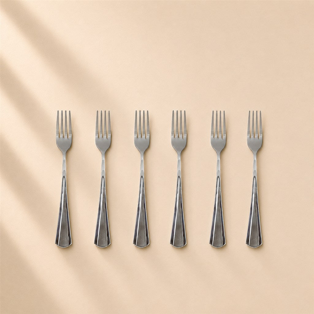 Kishco Milan Baby Fork, Set of 6, stainless steel cutlery