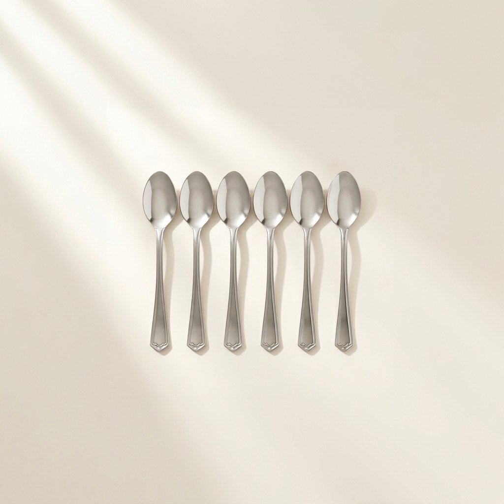 Lighthouse stainless steel coffee spoons, set of 6