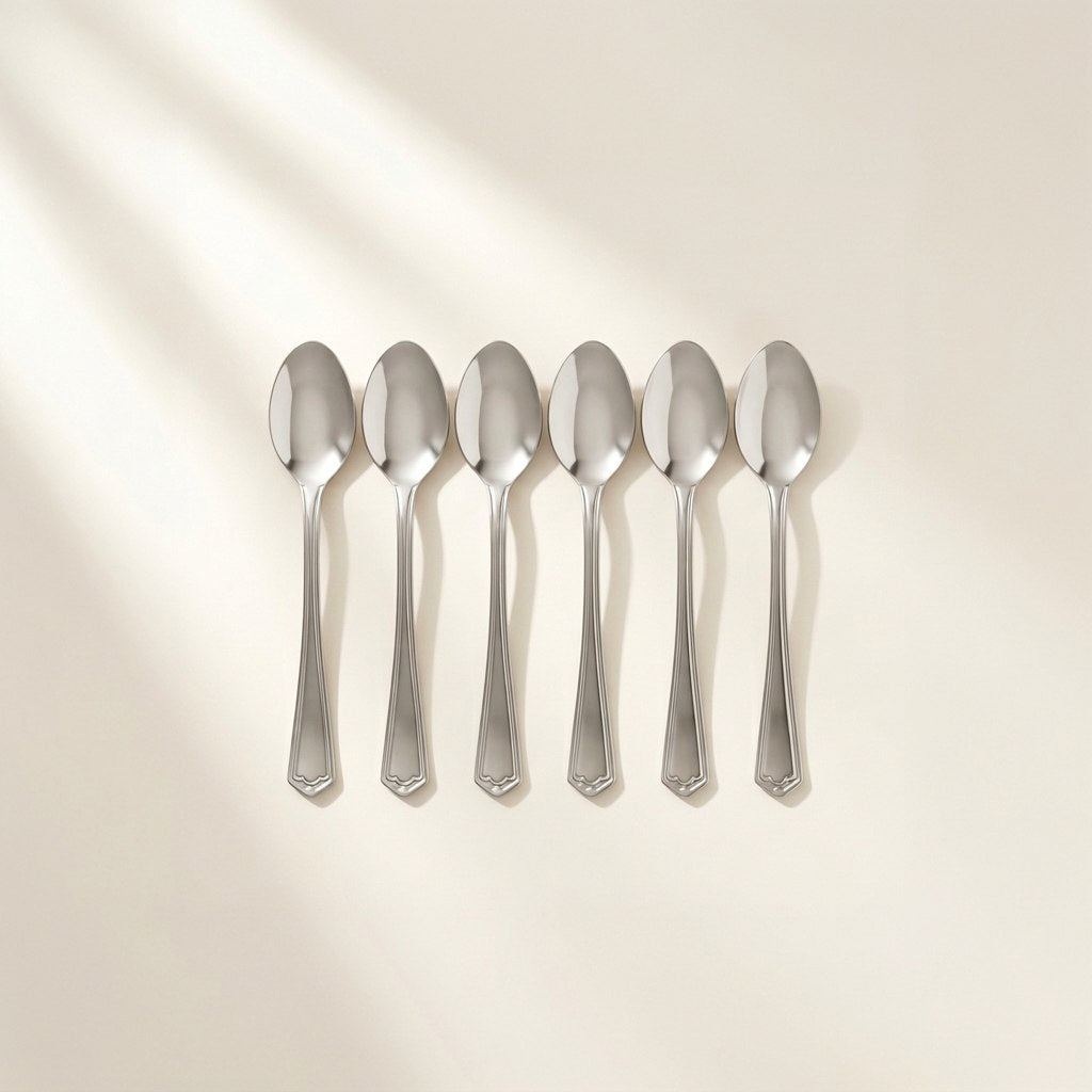 Lighthouse stainless steel tea spoons, set of 6