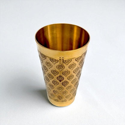 The Big Deluxe Lassi Brass Glass, 400ml