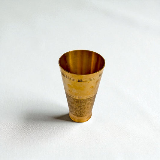 The Ice Etched Brass Glass, 600ml