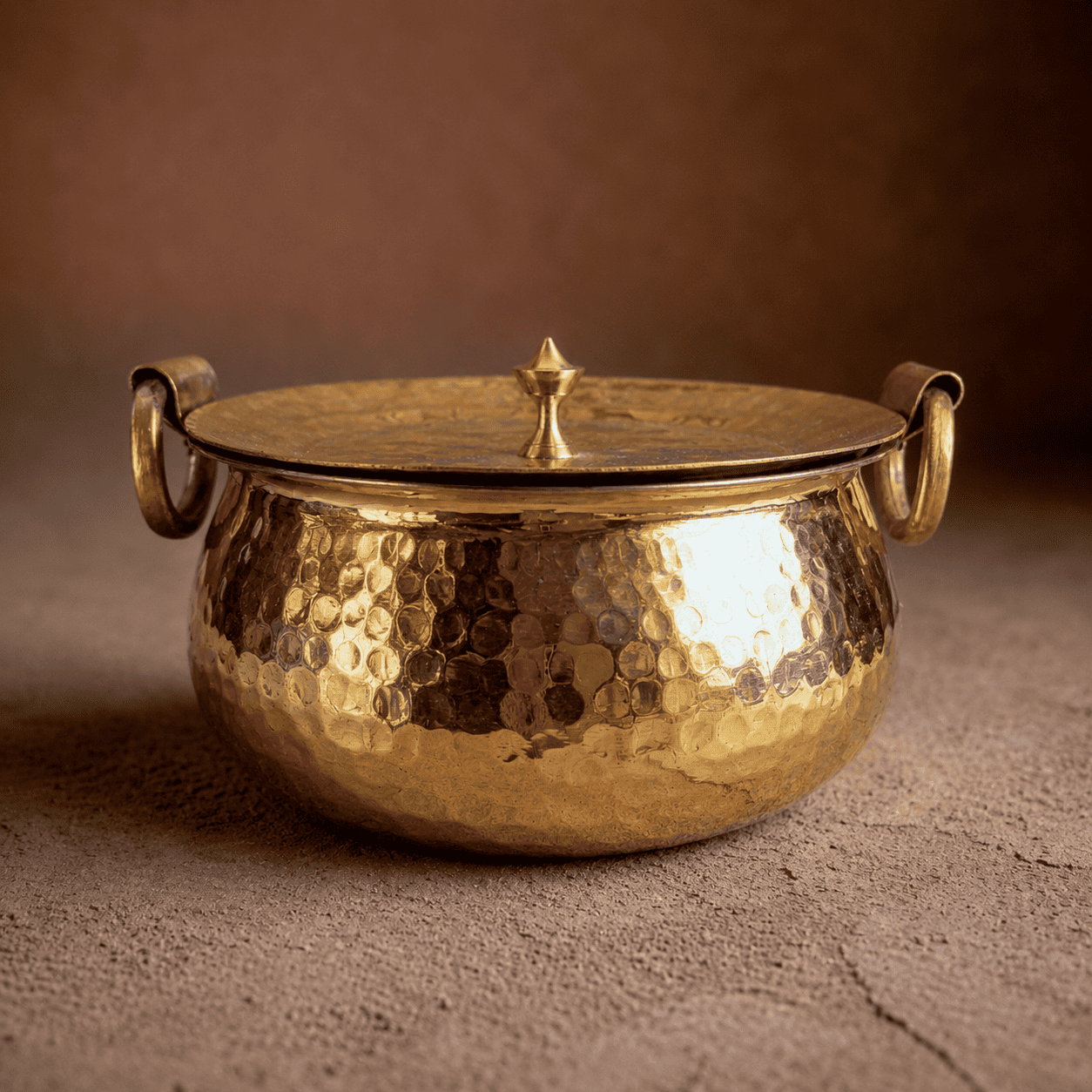 Tamira Pure Brass Madurai Handi, 4L