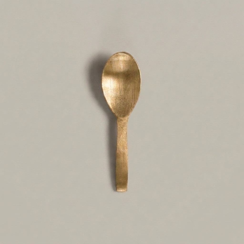 Pure Kansa Masala Spoon, Matte Finished - hero shot